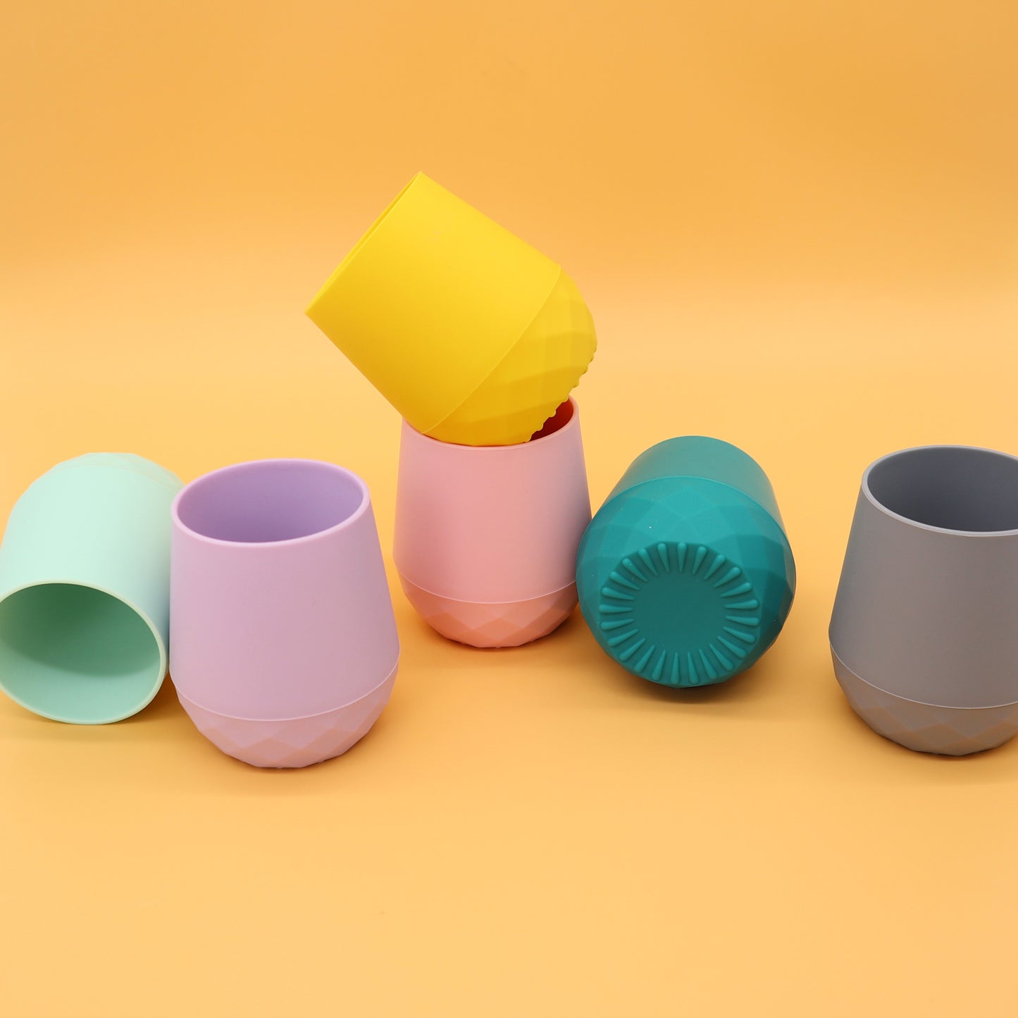 2 pack Tiny Baby Cups, Open Training Cups 2oz (Mint Frappe)