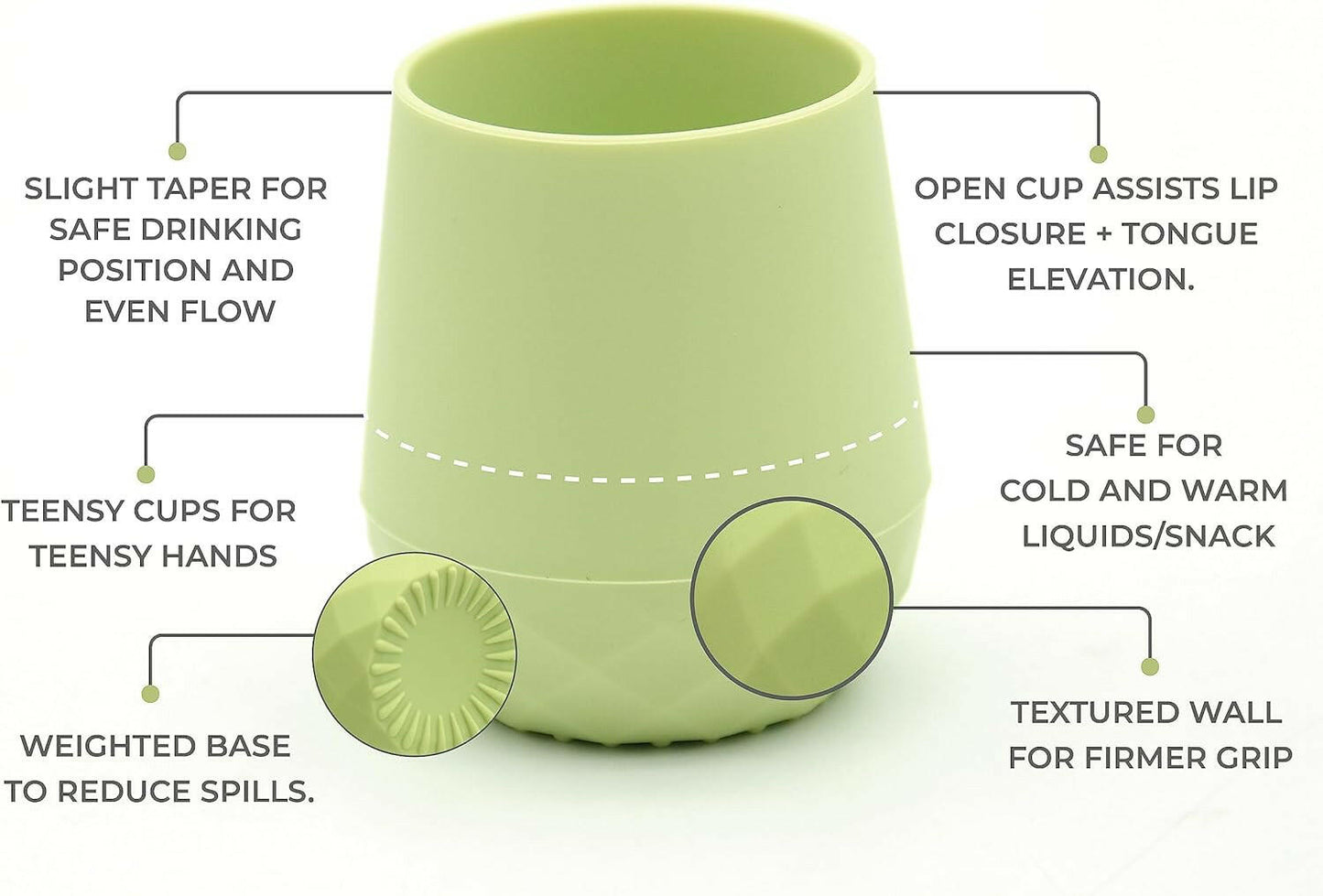 Tiny Baby Cups for 4 months+ (Pastel Earth) - teensy peepsy