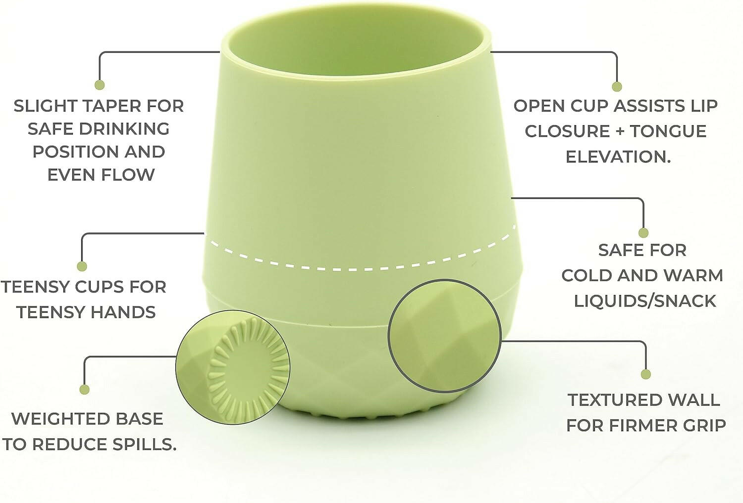 Tiny Baby Cups for 4 months+ (Pastel Earth) - teensy peepsy